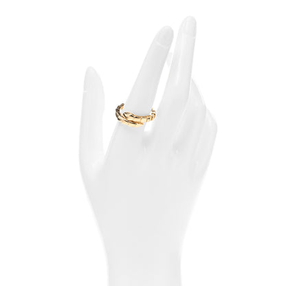 Bulgari 18K Yellow Gold Serpenti Viper Ring XL 2 of 5
