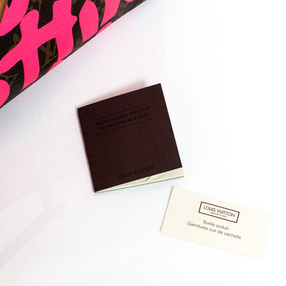Louis Vuitton Monogram Graffiti Neverfull GM Fuchsia 6 of 10