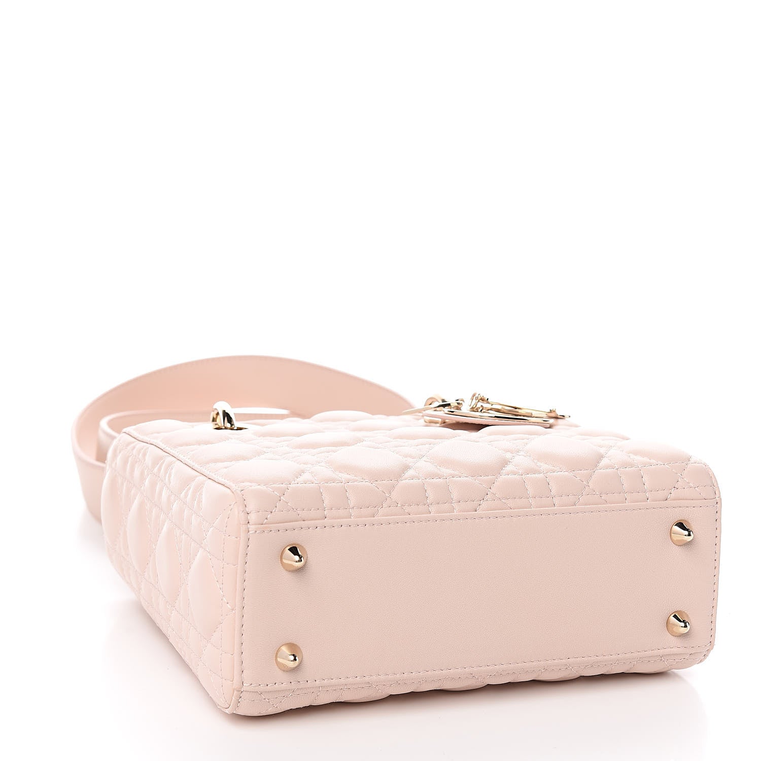 Christian Dior Lambskin Cannage Small Lucky Badges My Lady Dior Pink 4 of 12