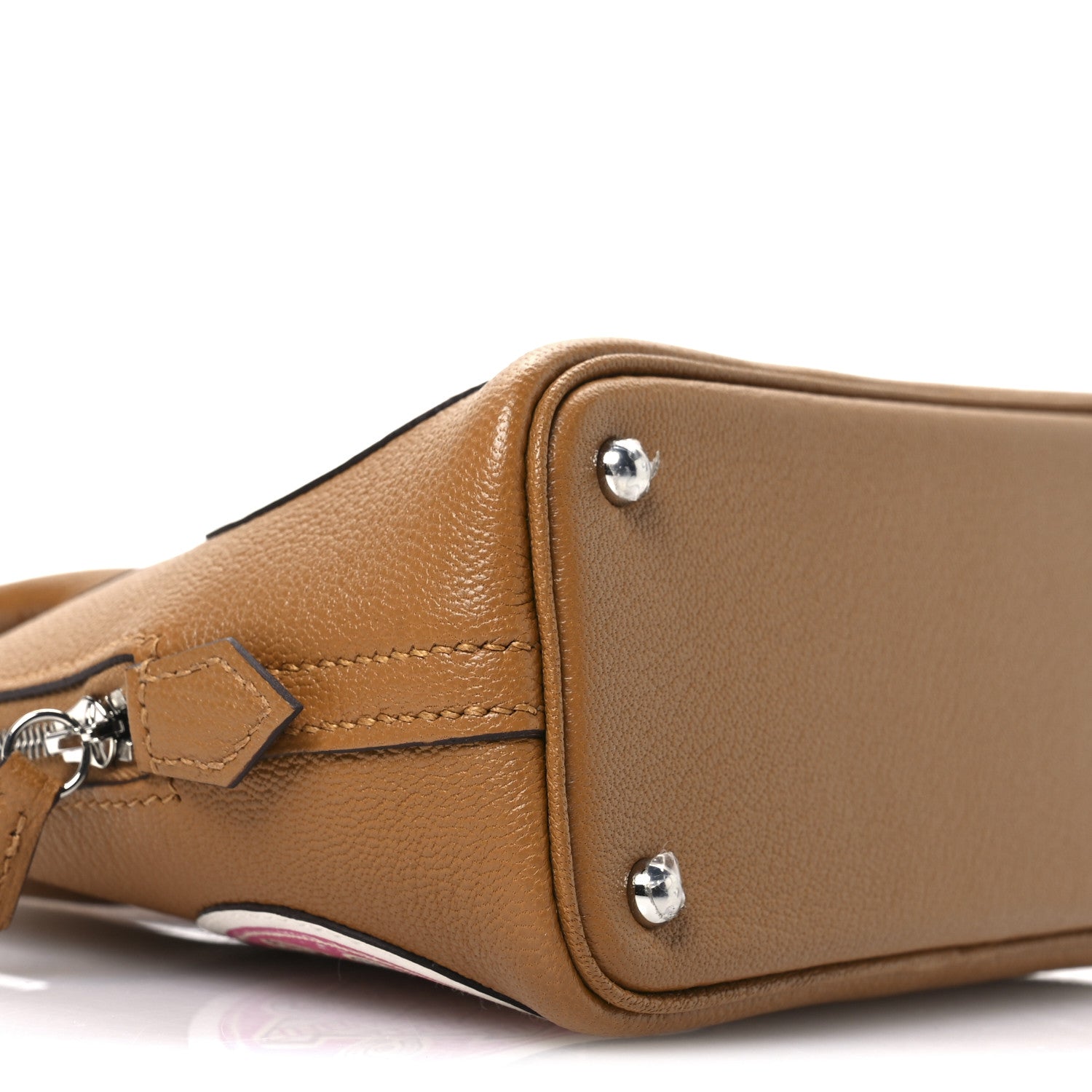 Hermes Chevre Mysore Pique Colle Mini 1923 Bolide Caramel Multicolor 9 of 12