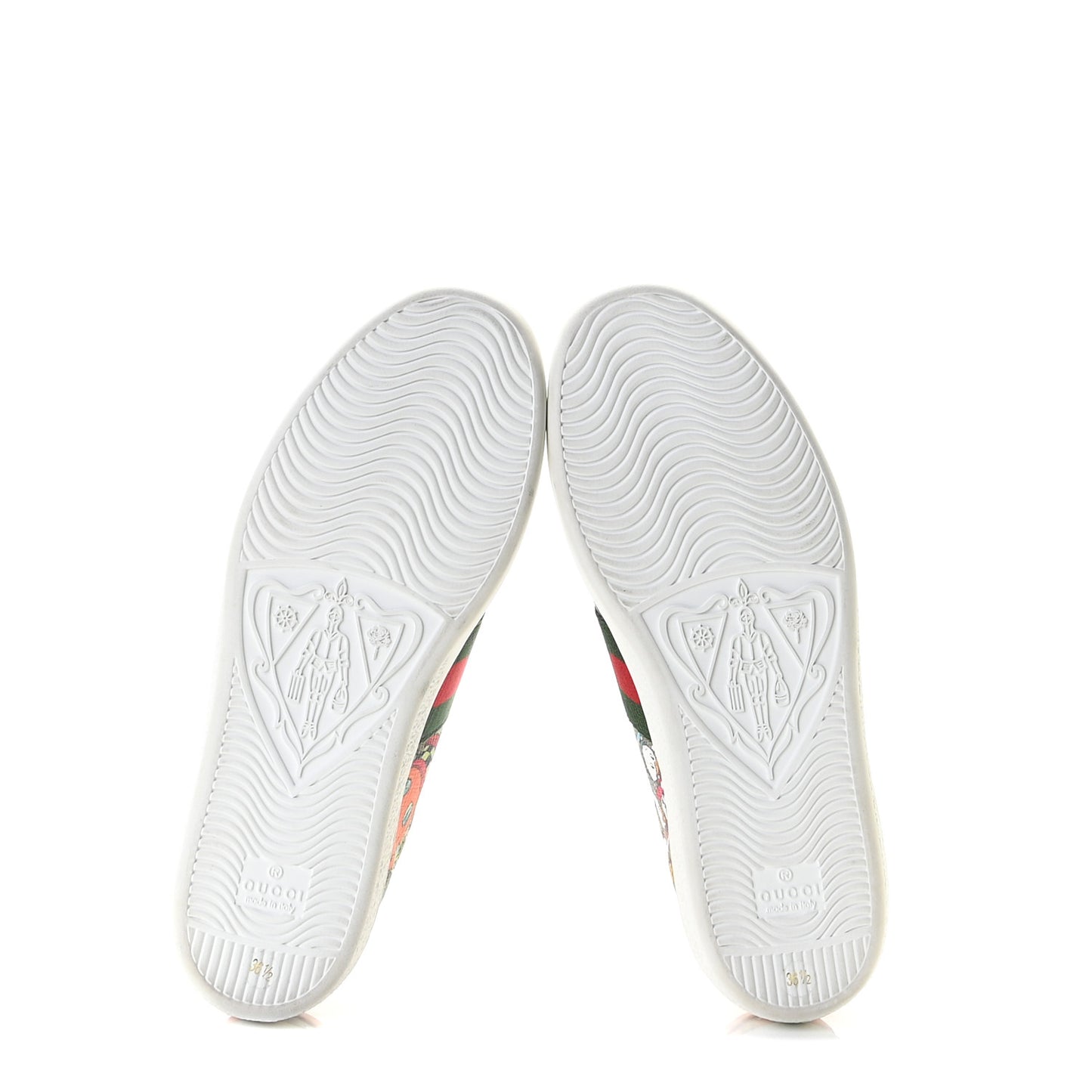 X DISNEY GG Supreme Monogram Web Donald Duck Womens Ace Sneakers 36 Beige New Acero Orange