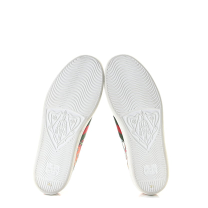 Gucci X DISNEY GG Supreme Monogram Web Donald Duck Womens Ace Sneakers 36 Beige New Acero Orange 8 of 12