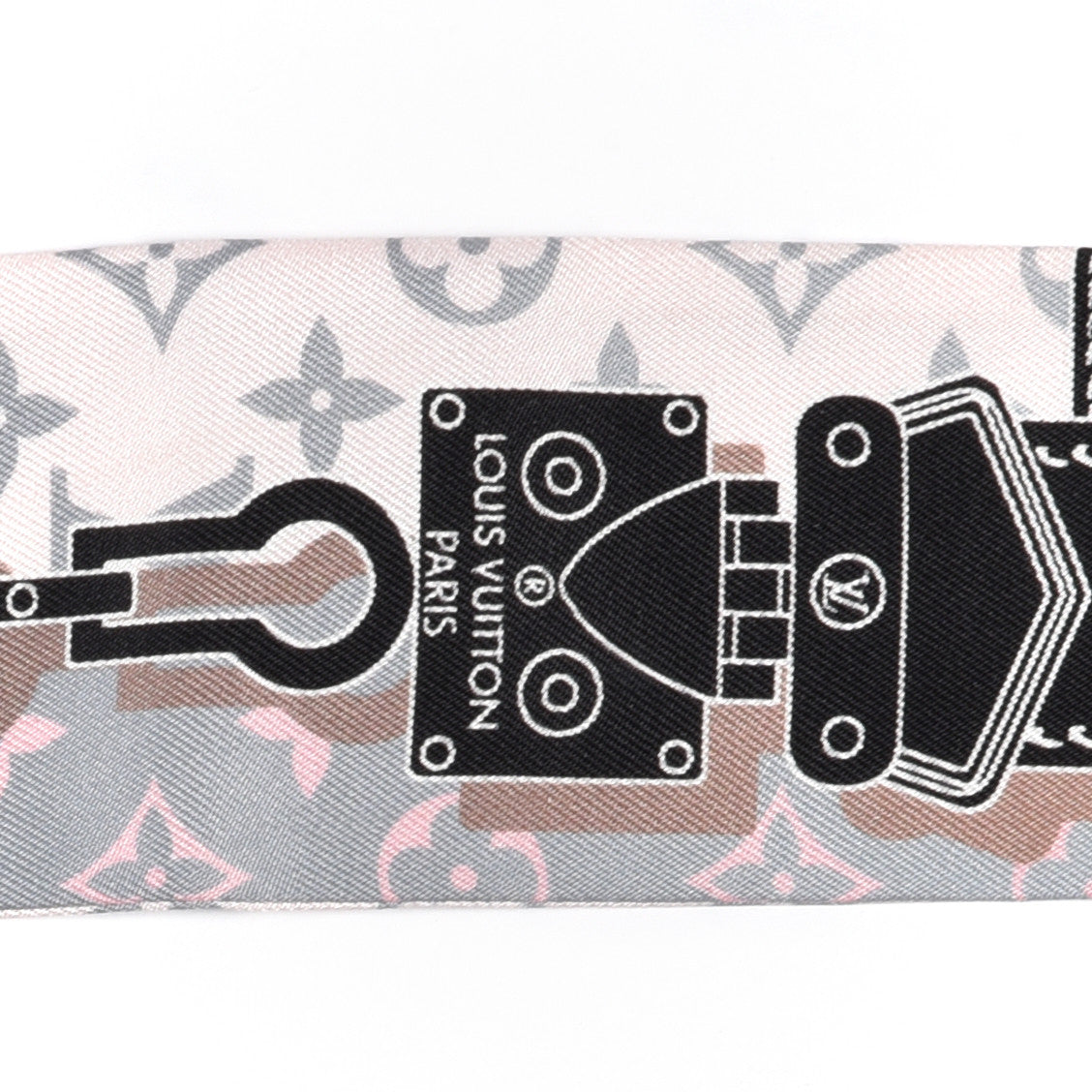 Louis Vuitton Silk Monogram Rising Confidential BB Bandeau Black Rose 4 of 4