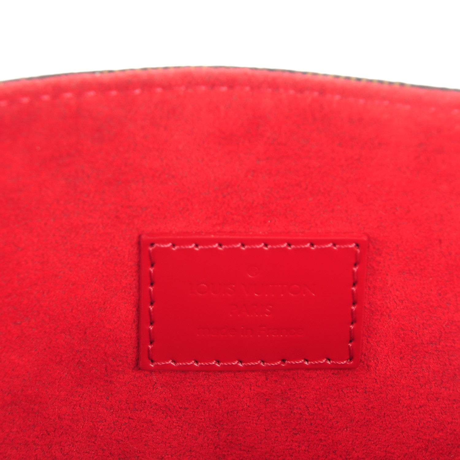 Louis Vuitton Damier Ebene Caissa Hobo Cherry 6 of 7