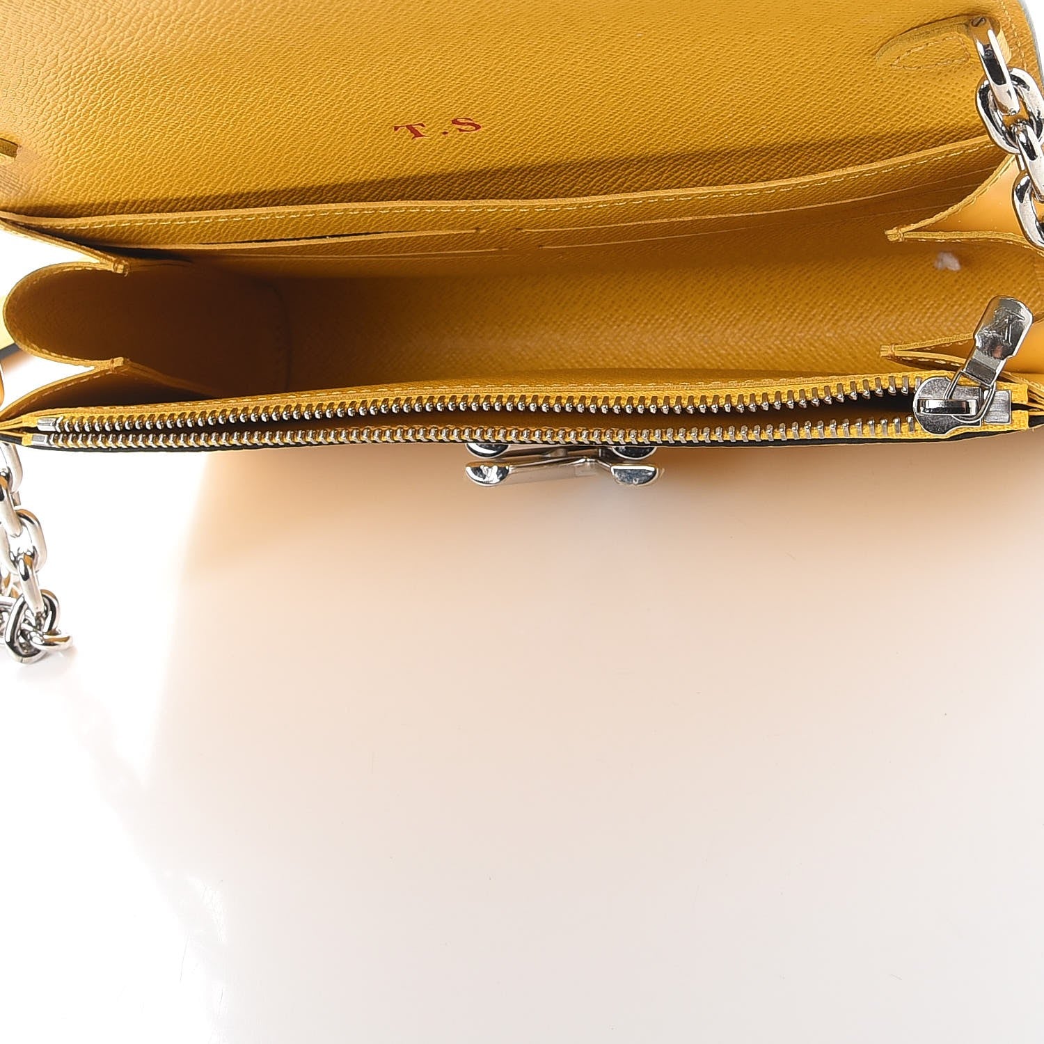 Louis Vuitton Epi Early Bird Twist Chain Wallet Jonquille 5 of 9