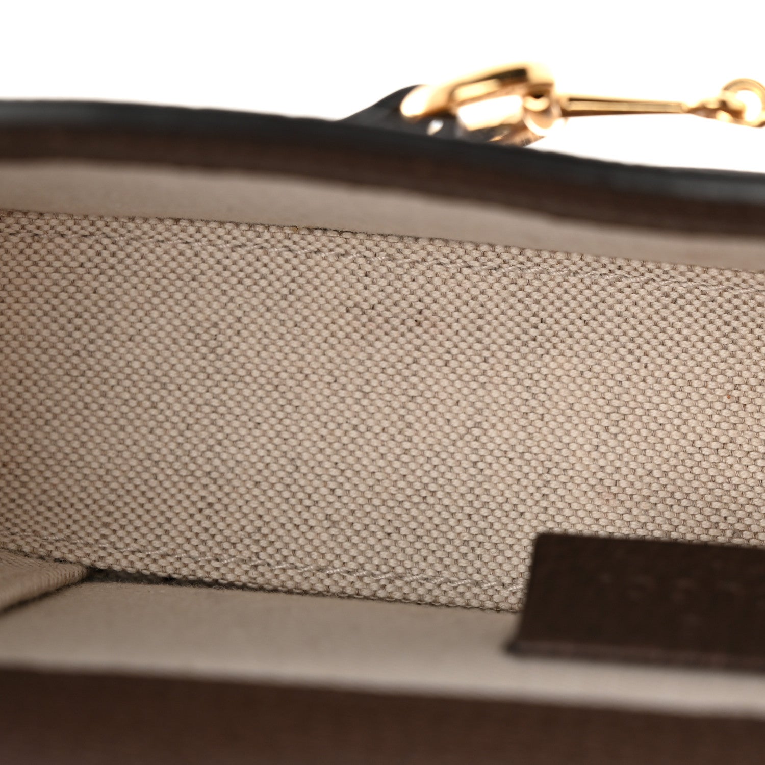 Gucci Monogram Jumbo GG Textured Dollar Calfskin Mini Horsebit 1955 Shoulder Bag Camel Ebony New Acero 11 of 13