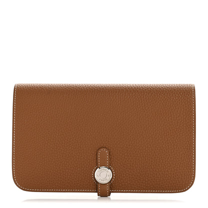 Hermes Togo Dogon Duo Wallet Gold 1 of 11