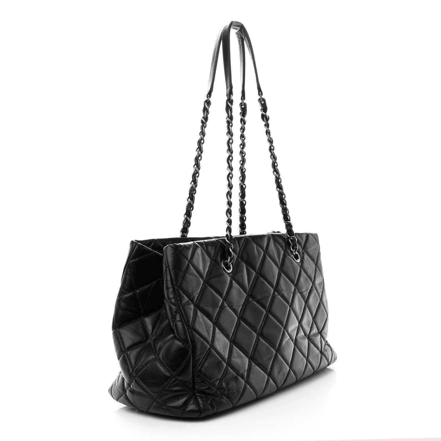 Chanel Calfskin Quilted Medium Coco Soft Tote Black 3 of 11