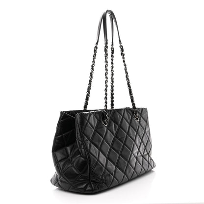 Chanel Calfskin Quilted Medium Coco Soft Tote Black 3 of 11