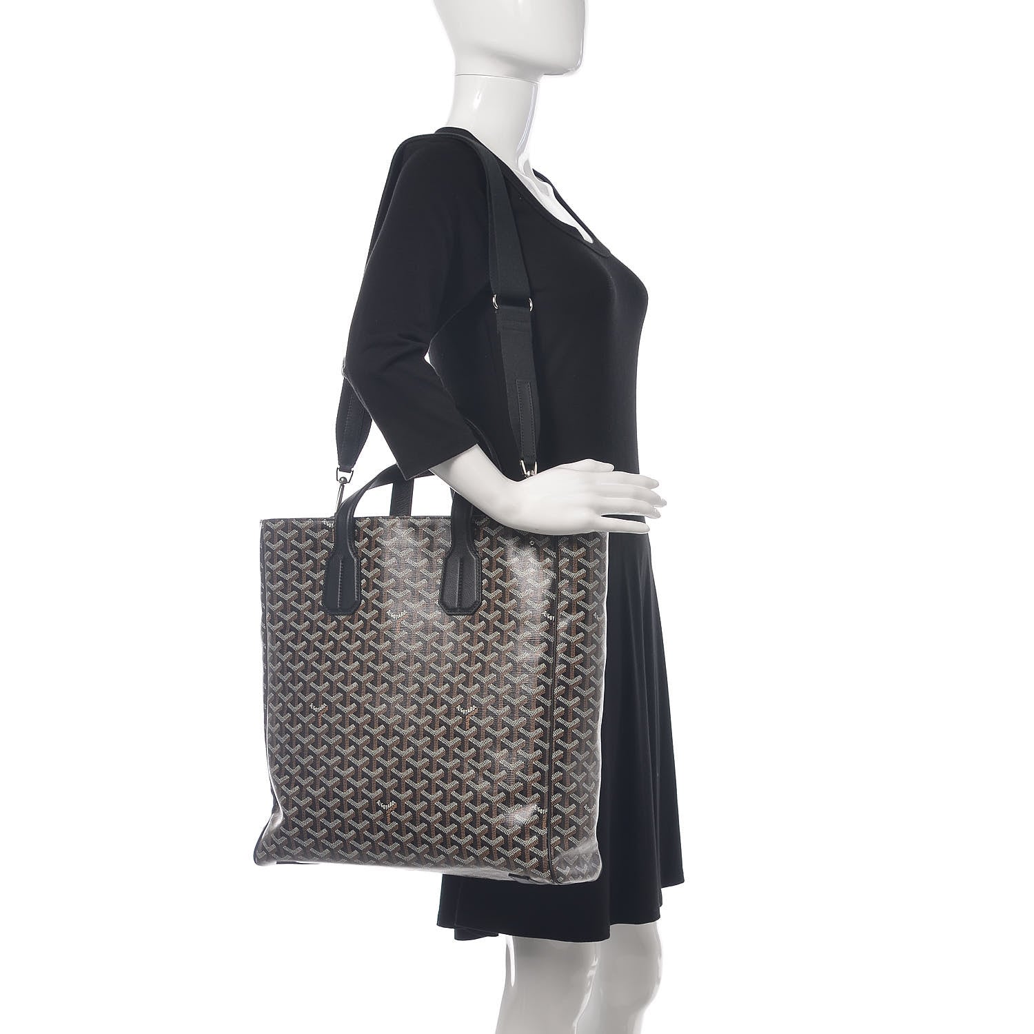 Goyard Goyardine Voltaire III Tote Black 2 of 12