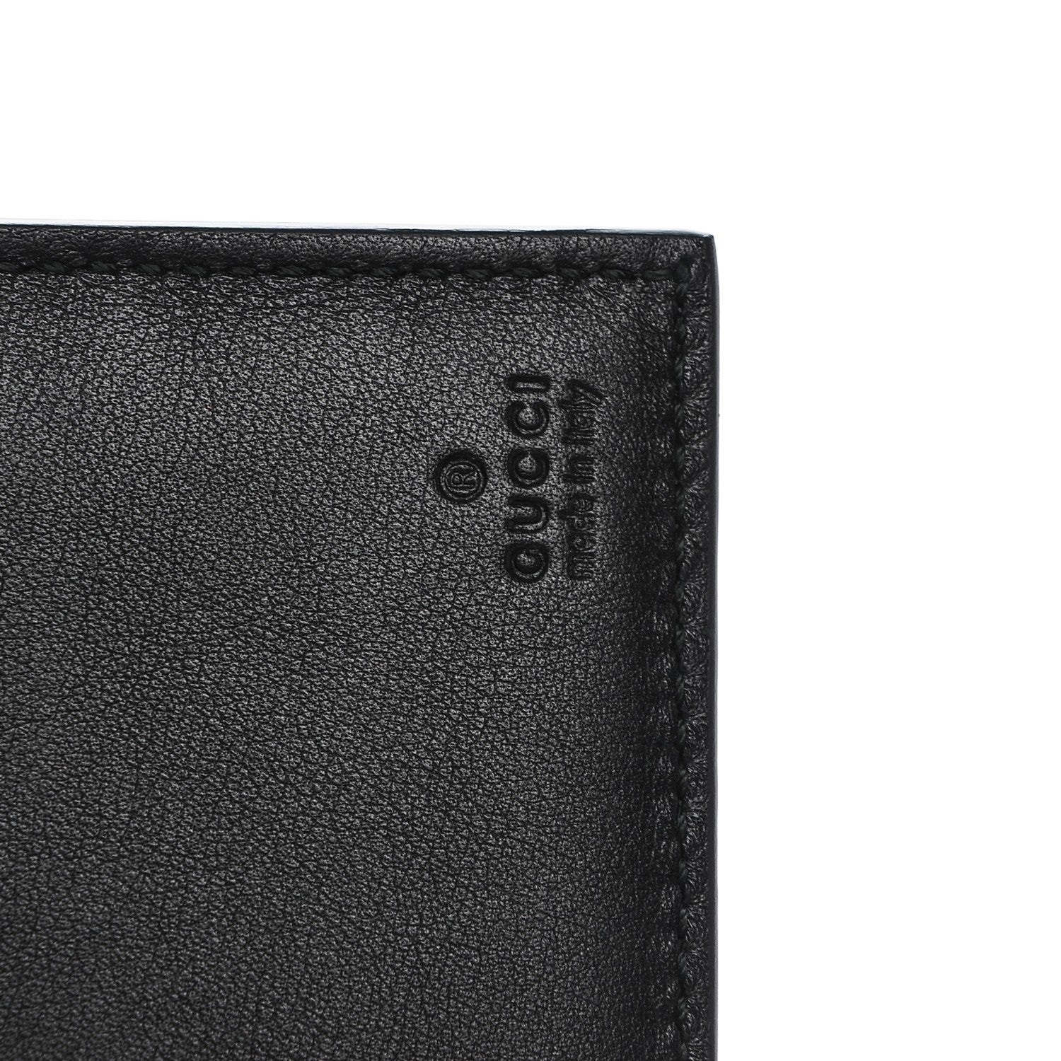 Gucci Guccissima Margaux Calfskin Avel Wallet Black 6 of 6