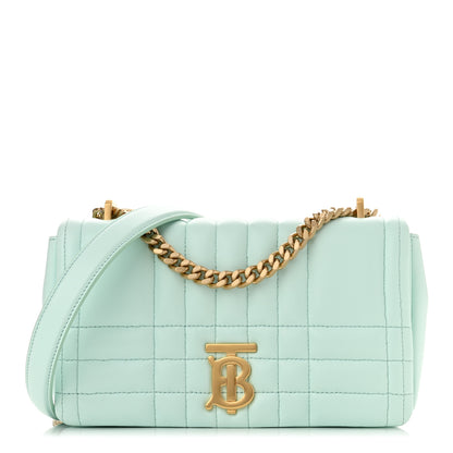 Burberry Lambskin Quilted Small Lola Bag Cool Mint 1 of 11