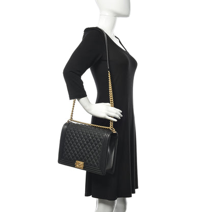 Chanel Caviar Quilted Large Boy Flap Black 2 of 10