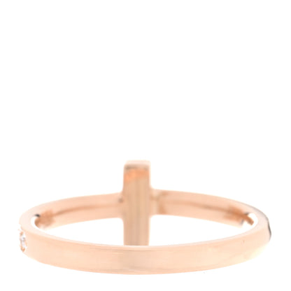 Tiffany 18K Rose Gold Diamond 2.5mm T T1 Ring 54 6.75 3 of 5
