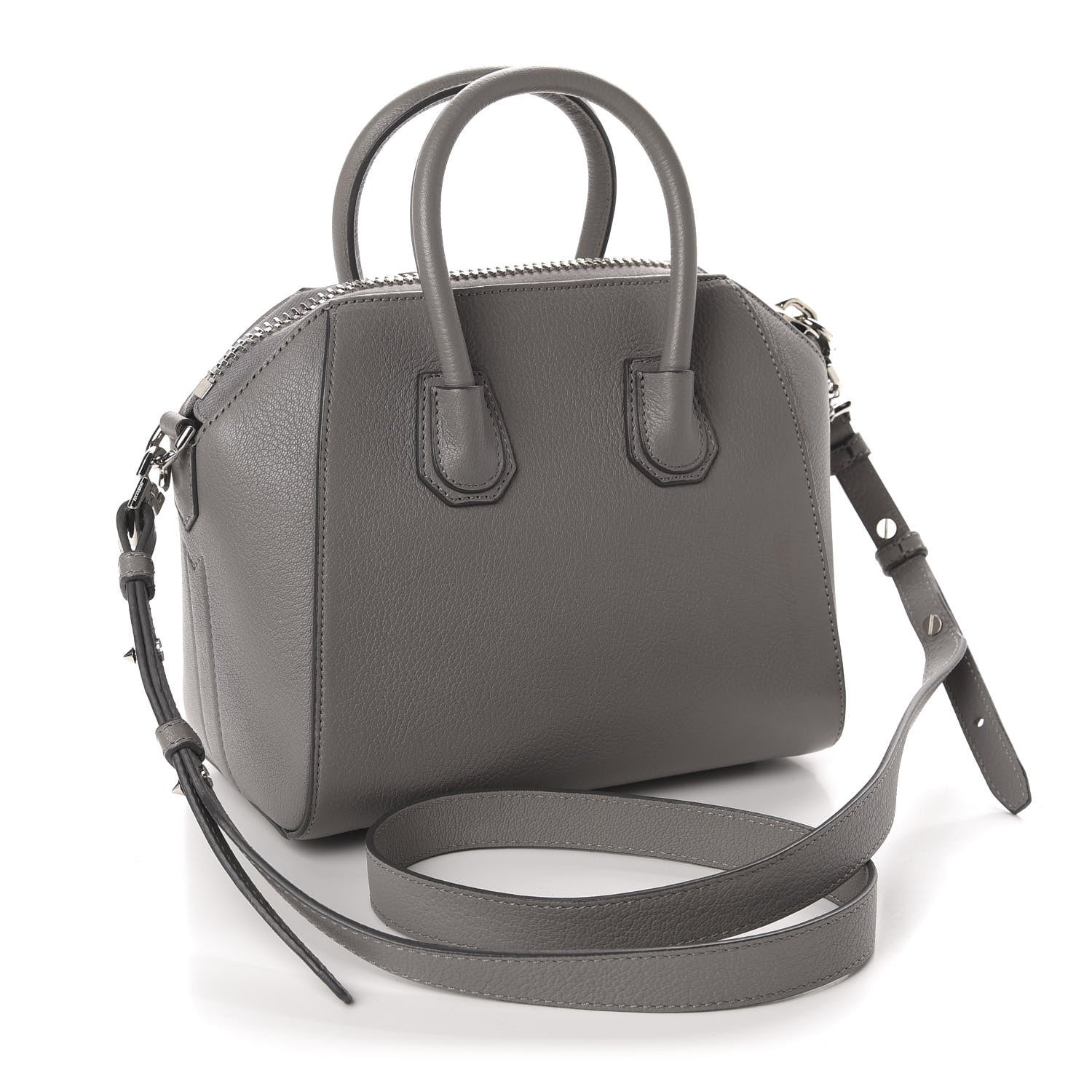 Givenchy Sugar Goatskin Mini Antigona Pearl Grey 4 of 11