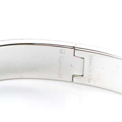 Hermes Enamel Narrow Clic Clac H Bracelet GM Chartreuse 6 of 7