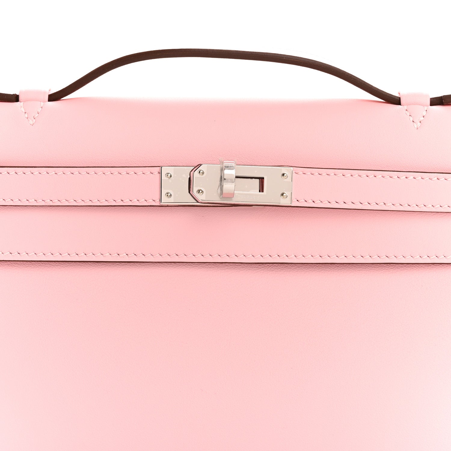 Hermes Swift Kelly Pochette Clutch Rose Sakura 8 of 11