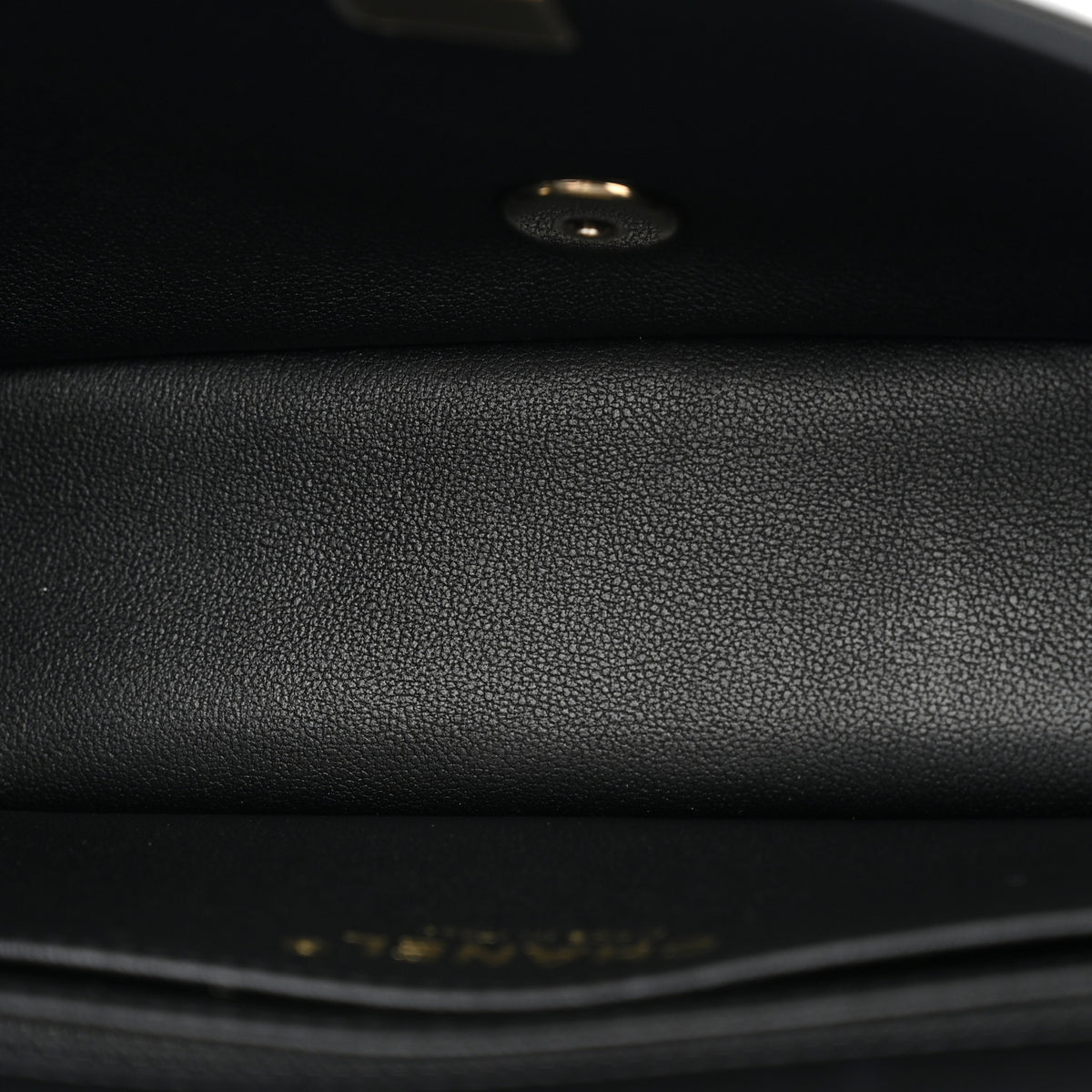 Lambskin Quilted Mini Rectangular Flap Black