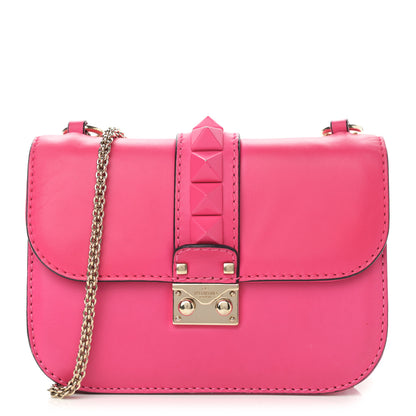 Valentino Garavani Vitello Small Glam Lock Rockstud Flap Pop Fuxia 1 of 11