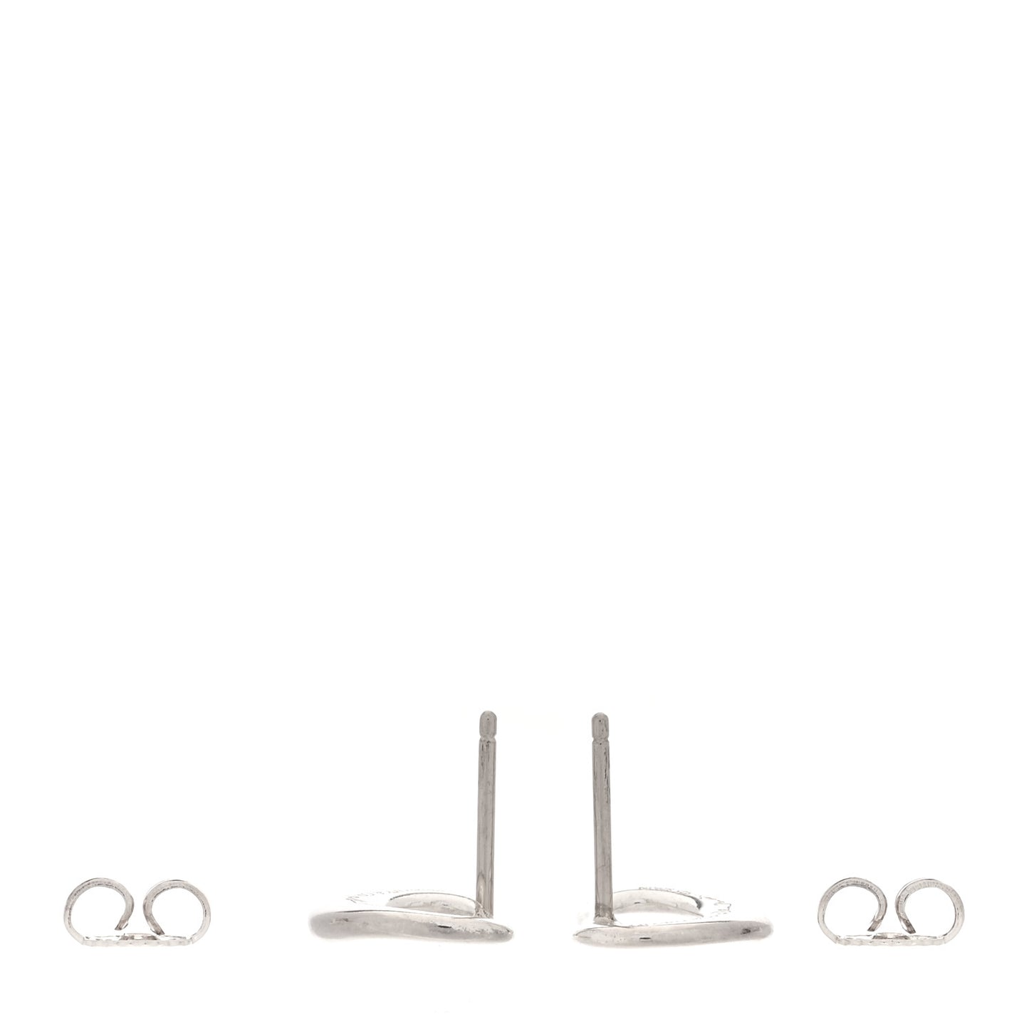 Sterling Silver Elsa Peretti 11mm Open Heart Earrings