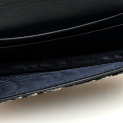 Christian Dior Oblique Saddle Card Holder Blue 5 of 6