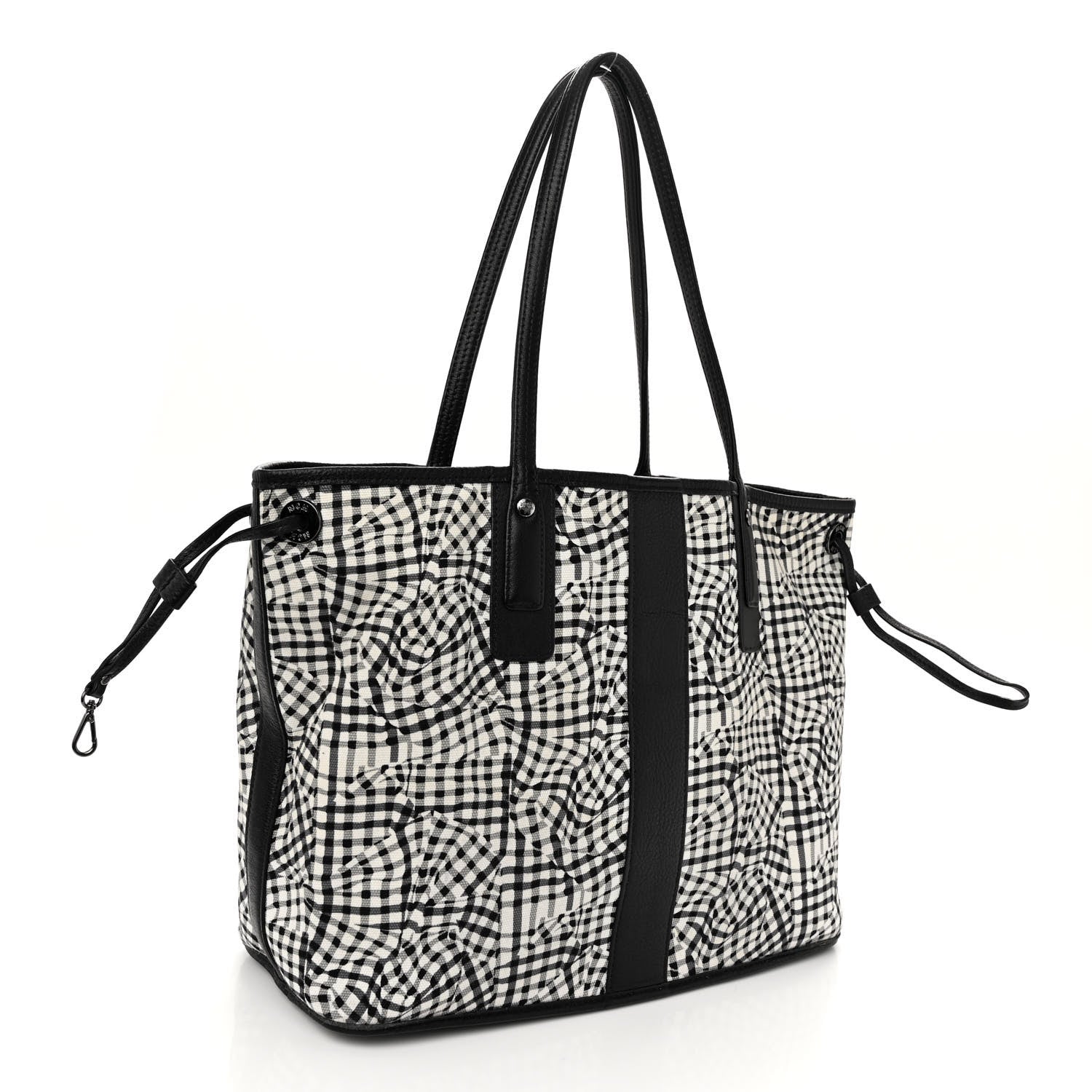 MCM Visetos Liz Reversible Shopper Tote Black 6 of 17