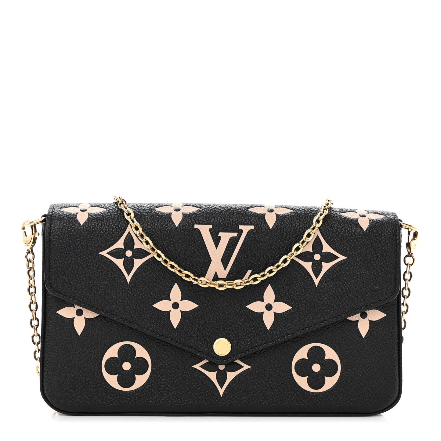 Empreinte Monogram Giant Felicie Pochette Black Beige