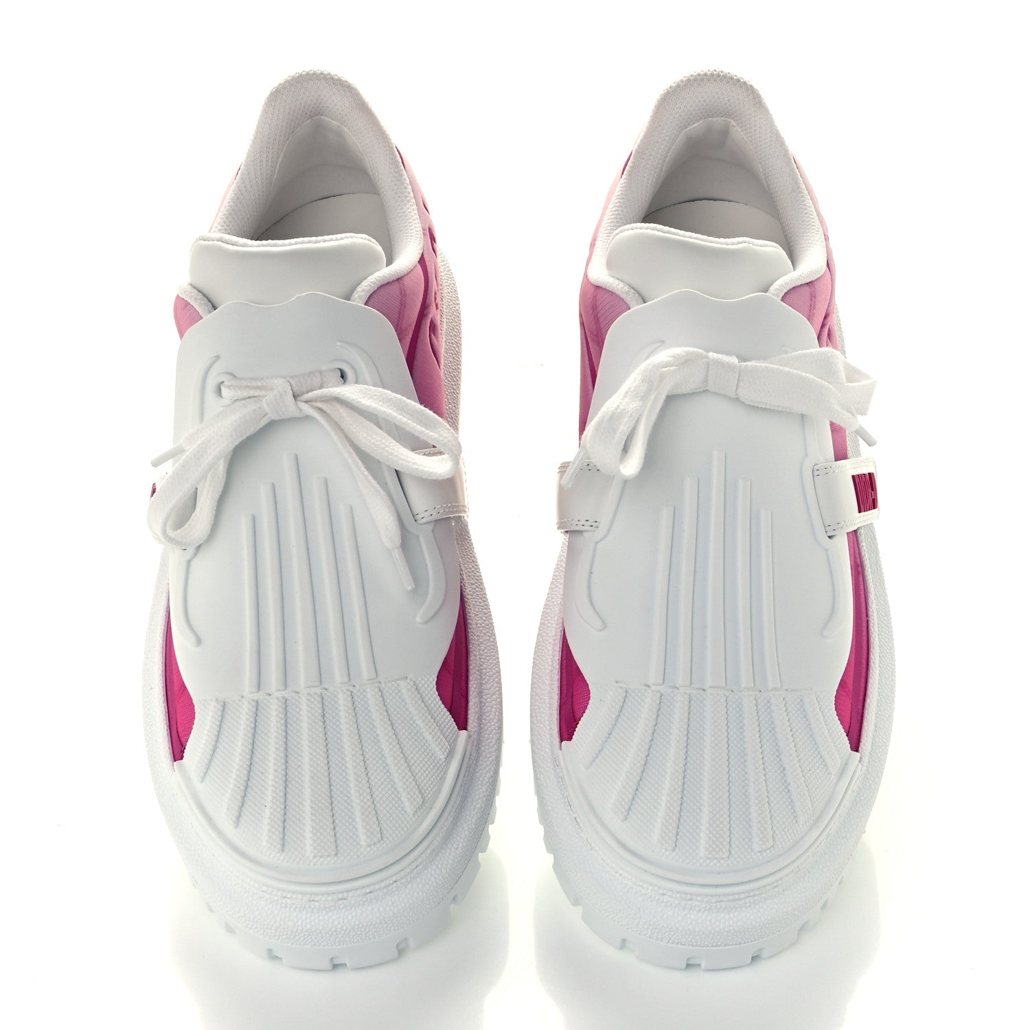 Christian Dior Reflective Fabric Shaded Dior-ID Platform Sneakers 39.5 Raspberry 5 of 11