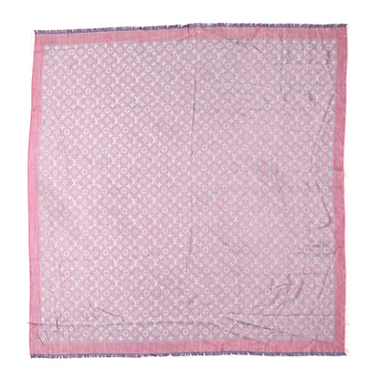 Louis Vuitton Silk Wool Monogram Shine Shawl 1 of 6