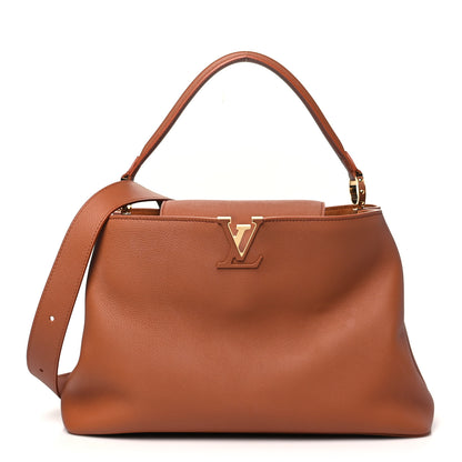 Louis Vuitton Smooth Grained Calfskin Capucines GM Souple Cognac 1 of 10