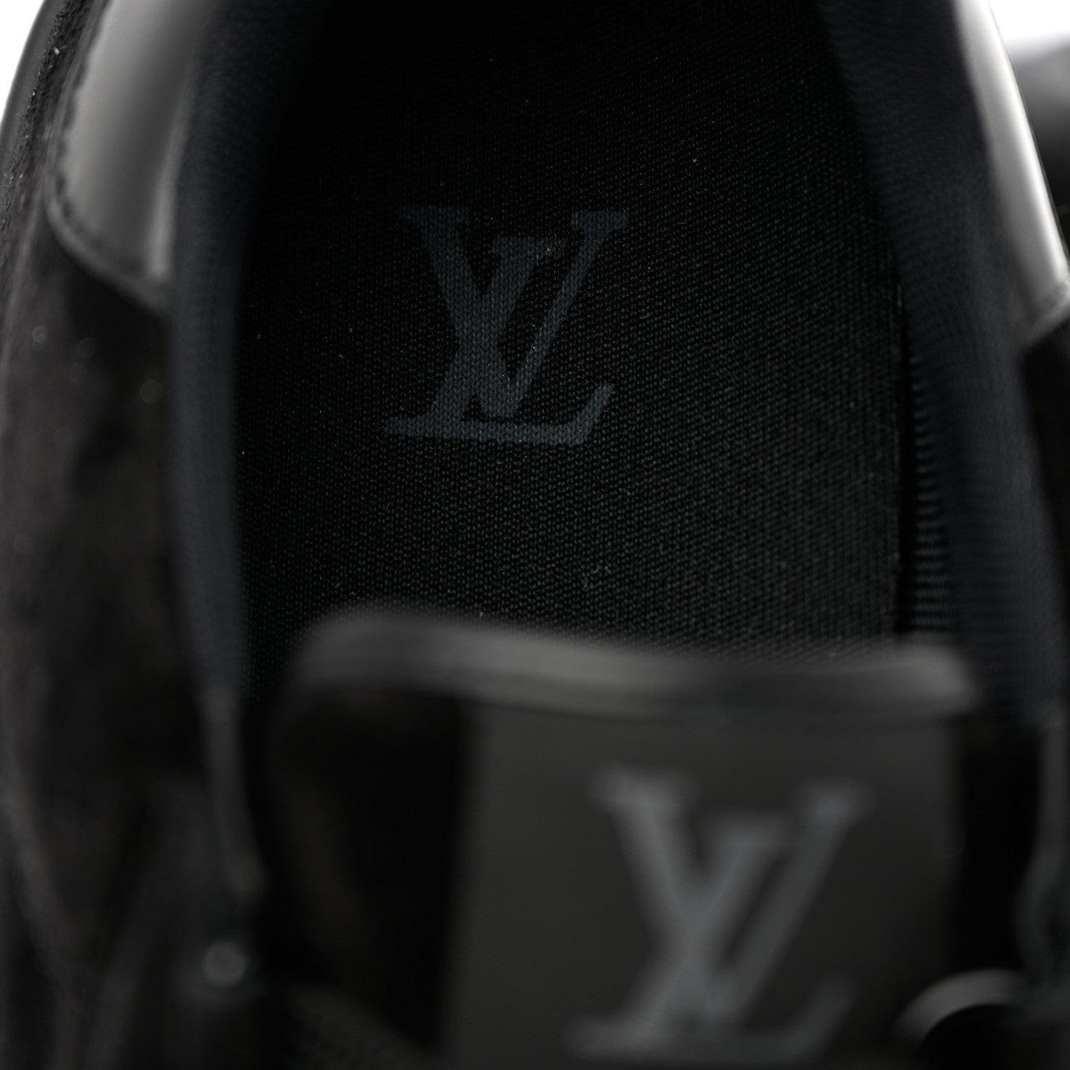Louis Vuitton Suede Mens LV Trainer Sneakers 9.5 Black 8 of 9