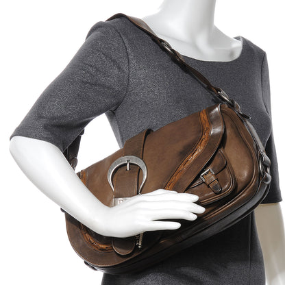 Christian Dior Leather Gaucho Olive Green 2 of 7