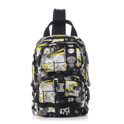 Prada X JAMES JEAN Nylon Robot Monkey Sling Backpack Black 1 of 10