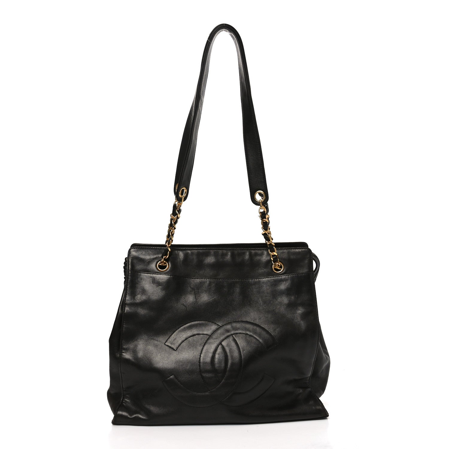 Chanel Lambskin CC Shoulder Bag Black 1 of 10