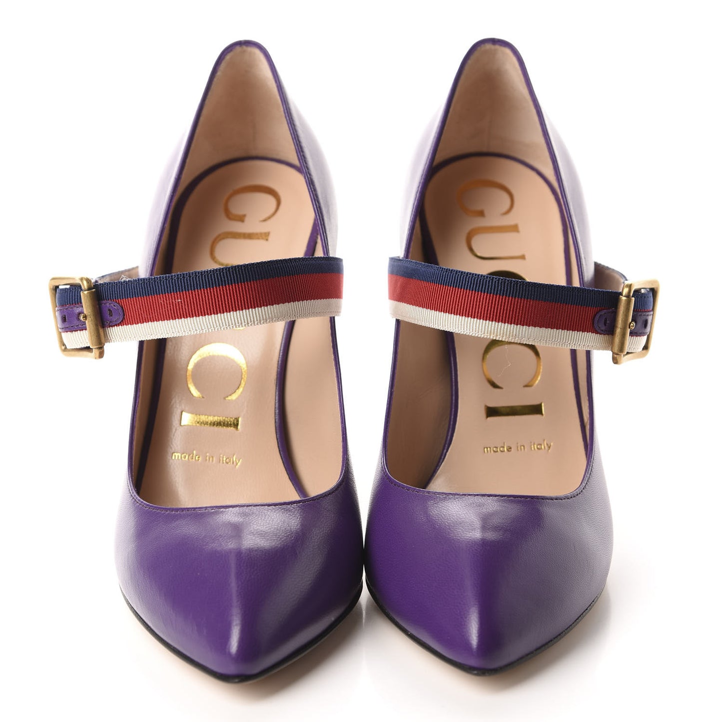 Malaga Kid Sylvie High Heel Pumps 36.5 Shine Purple