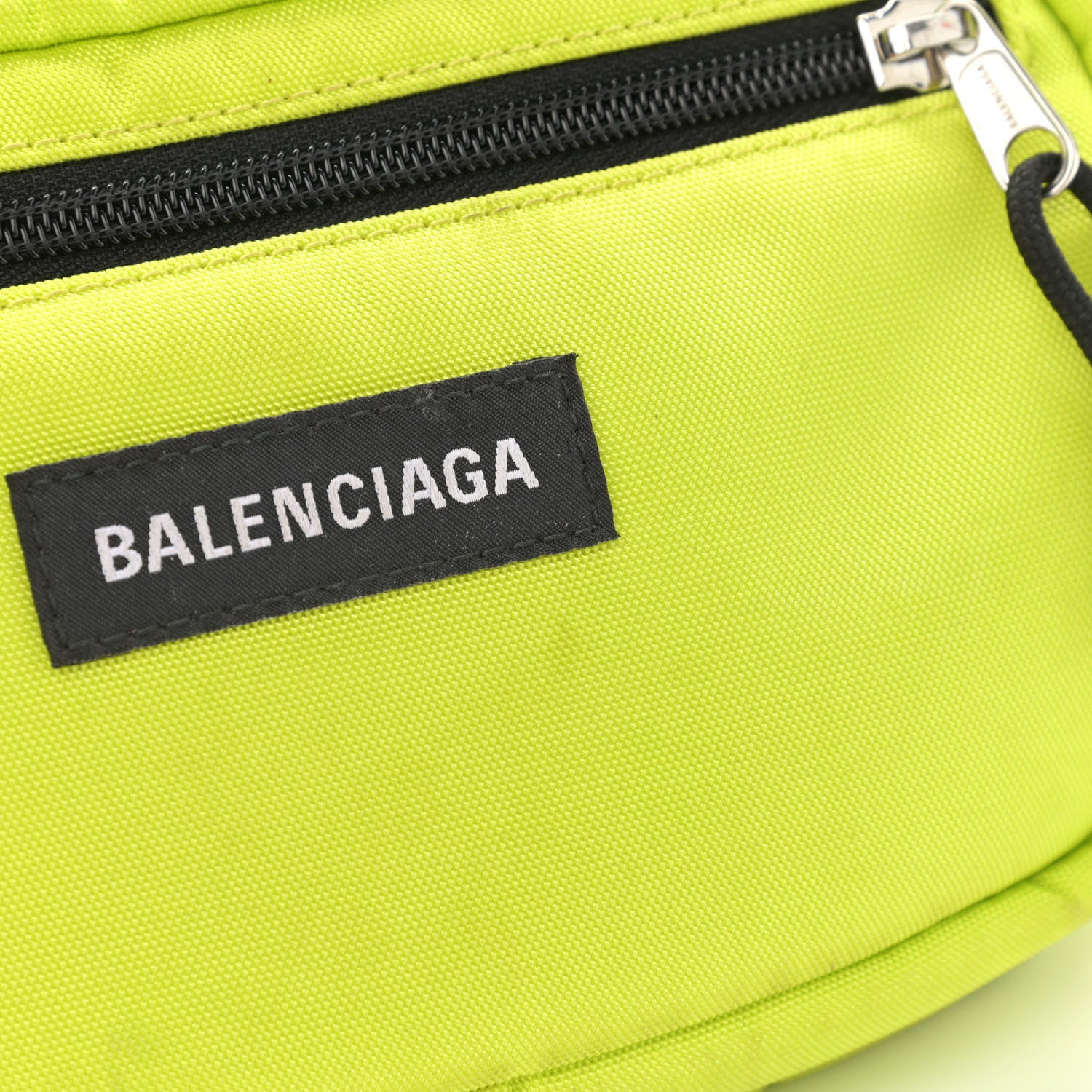 Balenciaga Nylon Canvas Explorer Belt Bag Acid Green 12 of 15