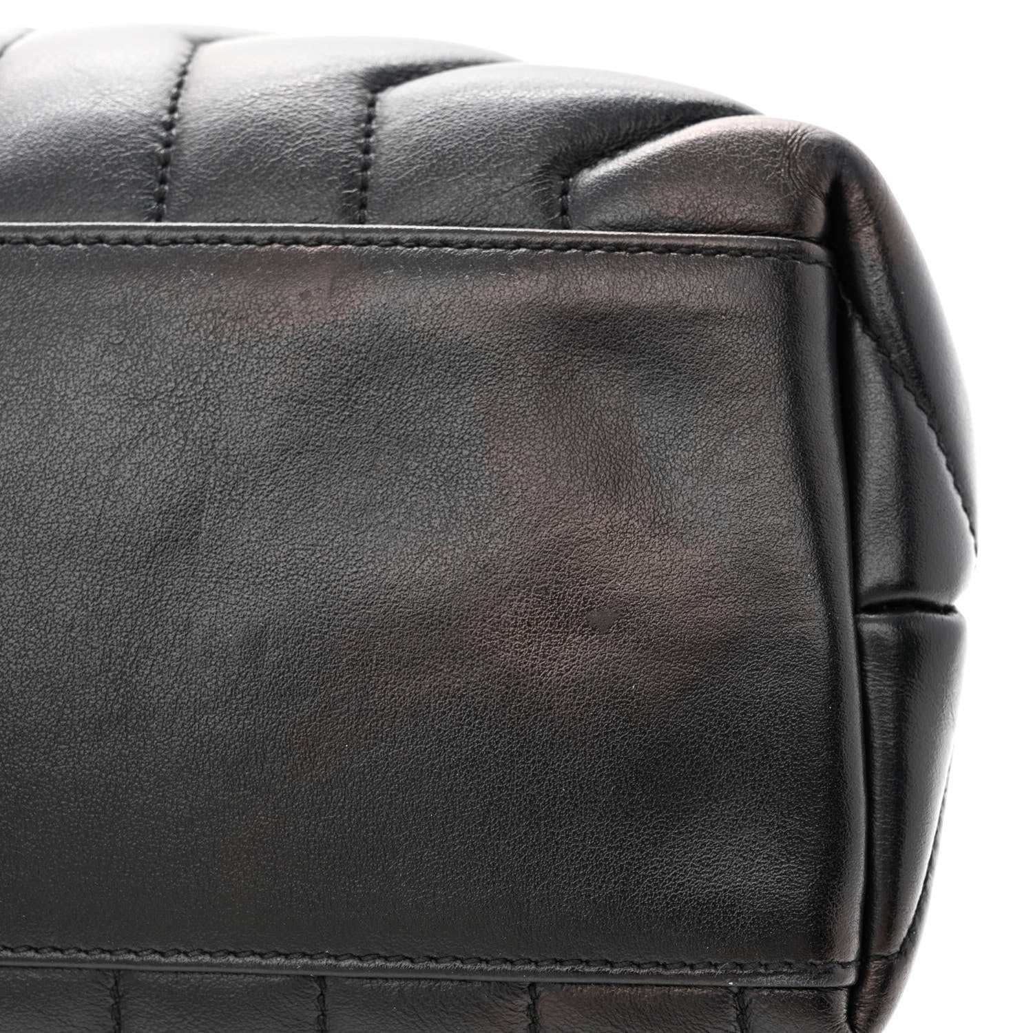Saint Laurent Calfskin Y Quilted Monogram Medium Loulou Chain Satchel Black 11 of 11