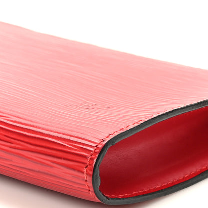 Louis Vuitton Epi Pochette Accessories 21 Castillan Red 9 of 9