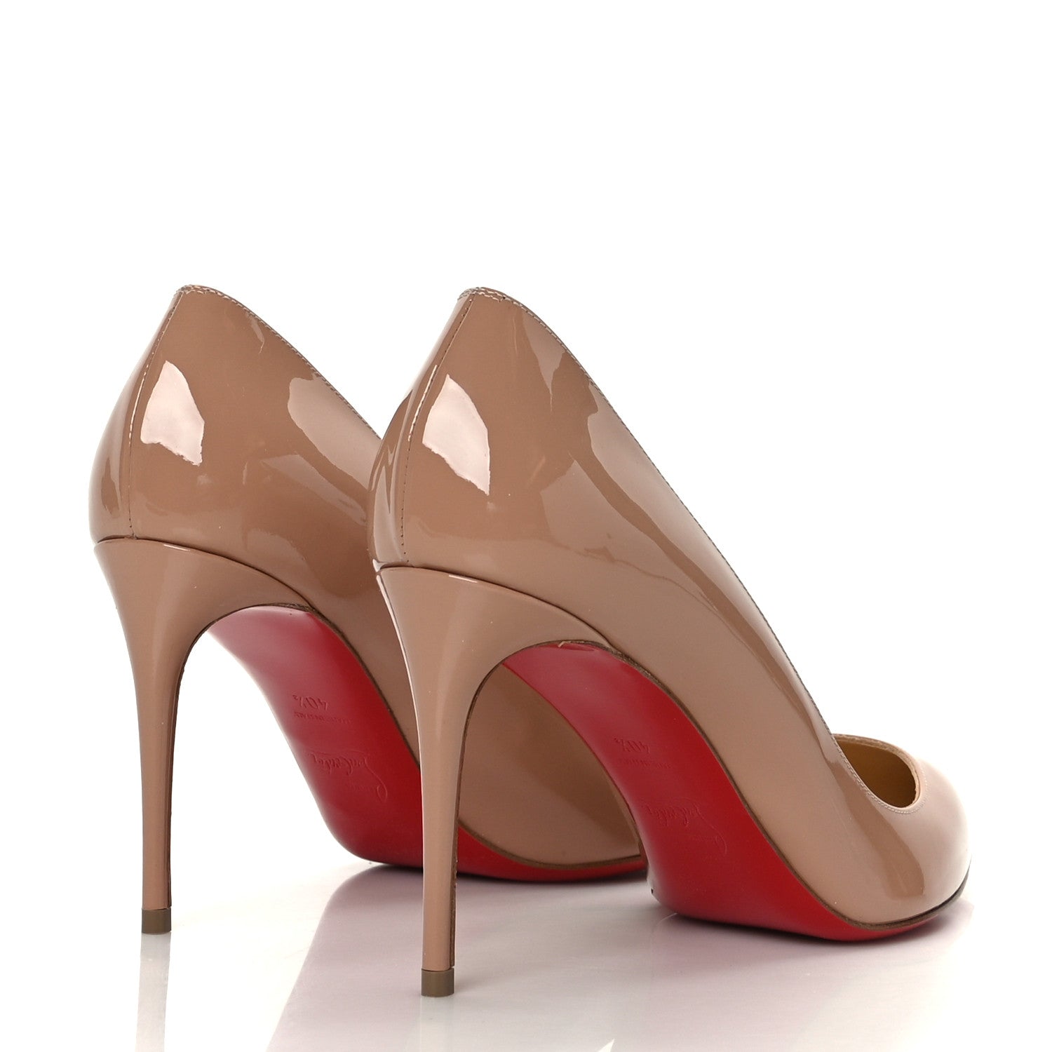 Christian Louboutin Patent Pigalle Follies 85 Pumps 40.5 Nude 4 of 7