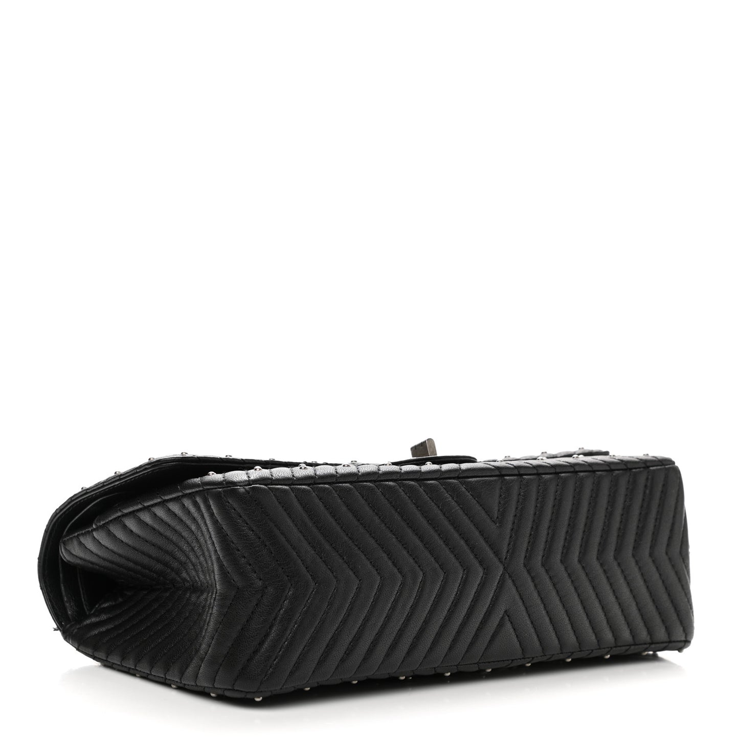 Sheepskin Chevron Quilted Studded 2.55 Reissue 226 Flap Black