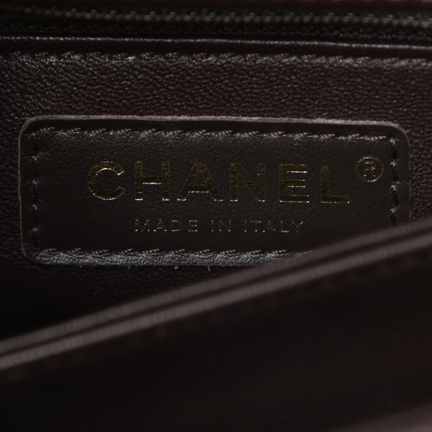 Caviar Quilted Mini Coco Handle Flap Dark Brown