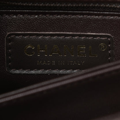 Chanel Caviar Quilted Mini Coco Handle Flap Dark Brown 6 of 11