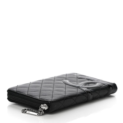 Chanel Calfskin Cambon Zip Around Organizer Wallet Black 5 of 23