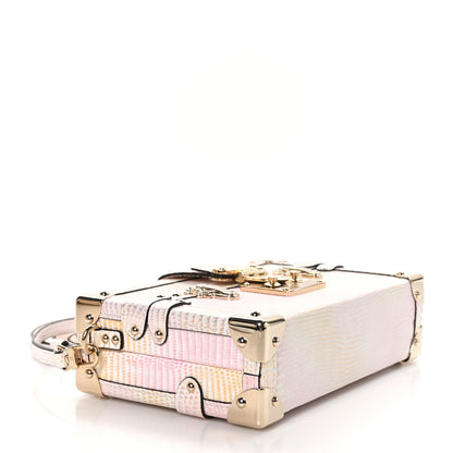Louis Vuitton Lizard Petite Malle Pastel Mirage 5 of 11