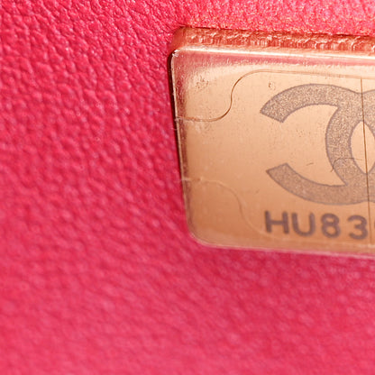 Chanel Mirror Calfskin Metallic Lambskin Quilted Hollywood Boulevard Mini Flap With Star Coin Purse Pink 9 of 13
