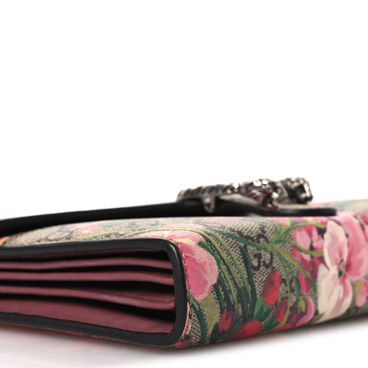 Gucci GG Supreme Monogram Blooms Mini Dionysus Chain Wallet Beige Multicolor Dry Rose 9 of 10