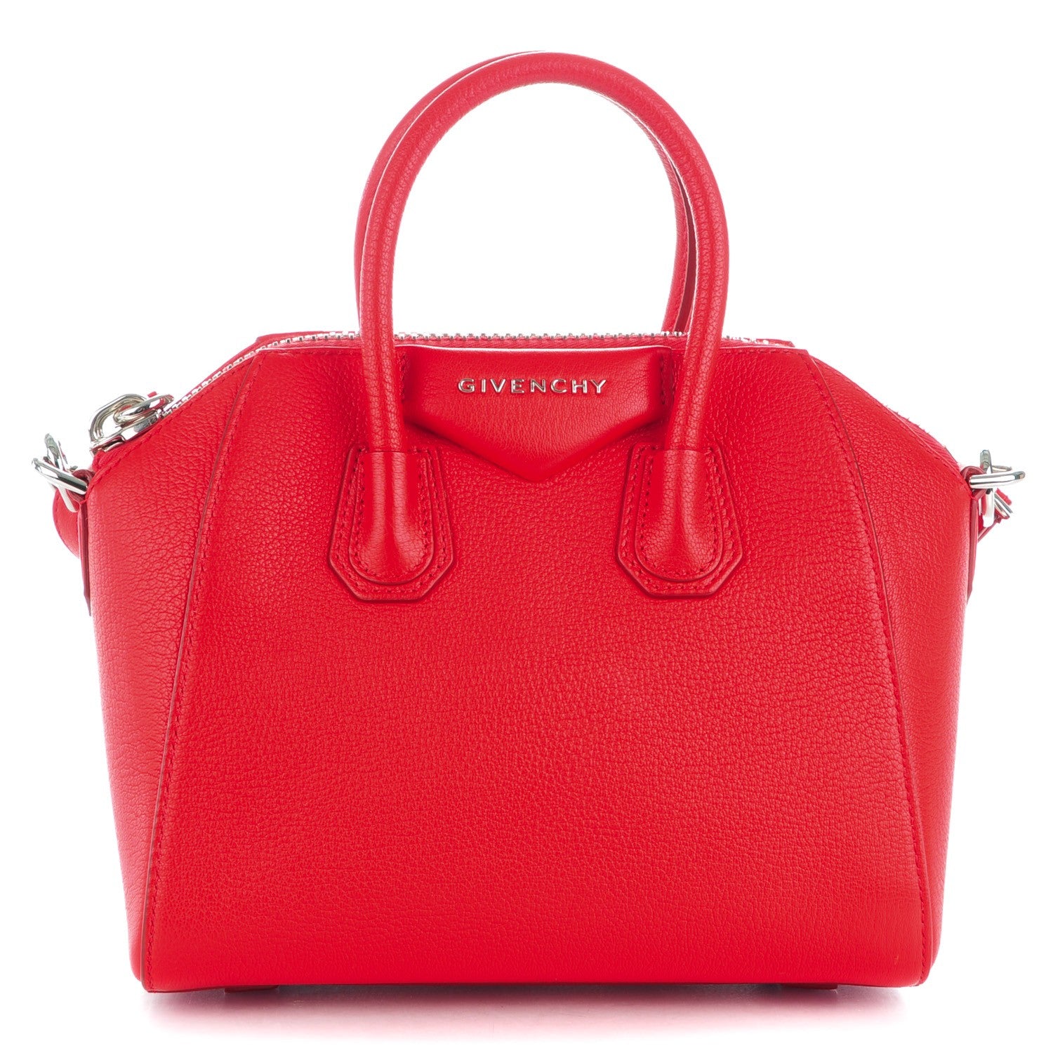 Givenchy Sugar Goatskin Mini Antigona Red 1 of 7