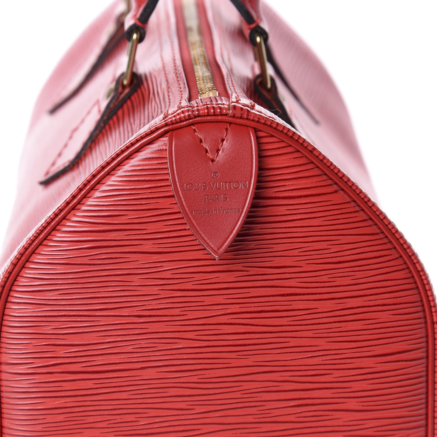 Louis Vuitton Epi Speedy 25 Castillan Red 8 of 10