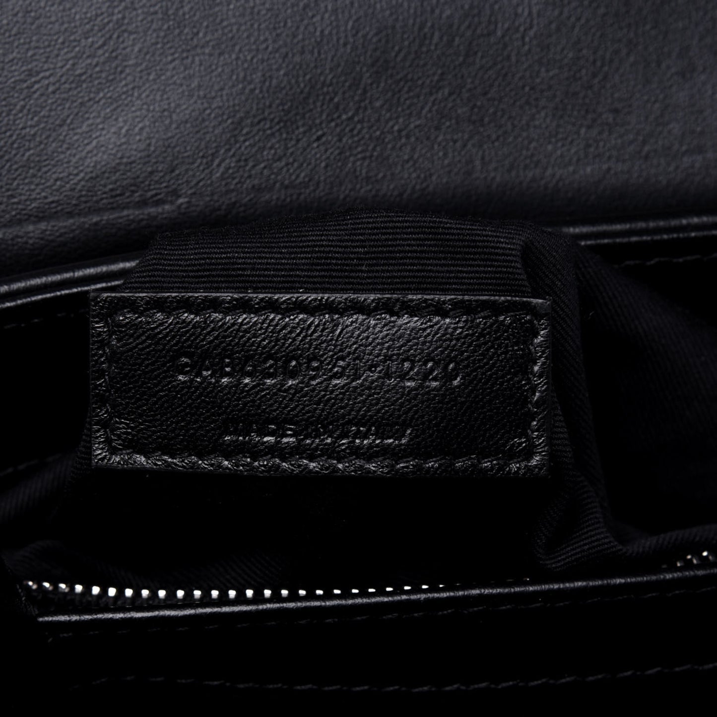 Calfskin Y Quilted Monogram Toy Loulou Crossbody Bag Black