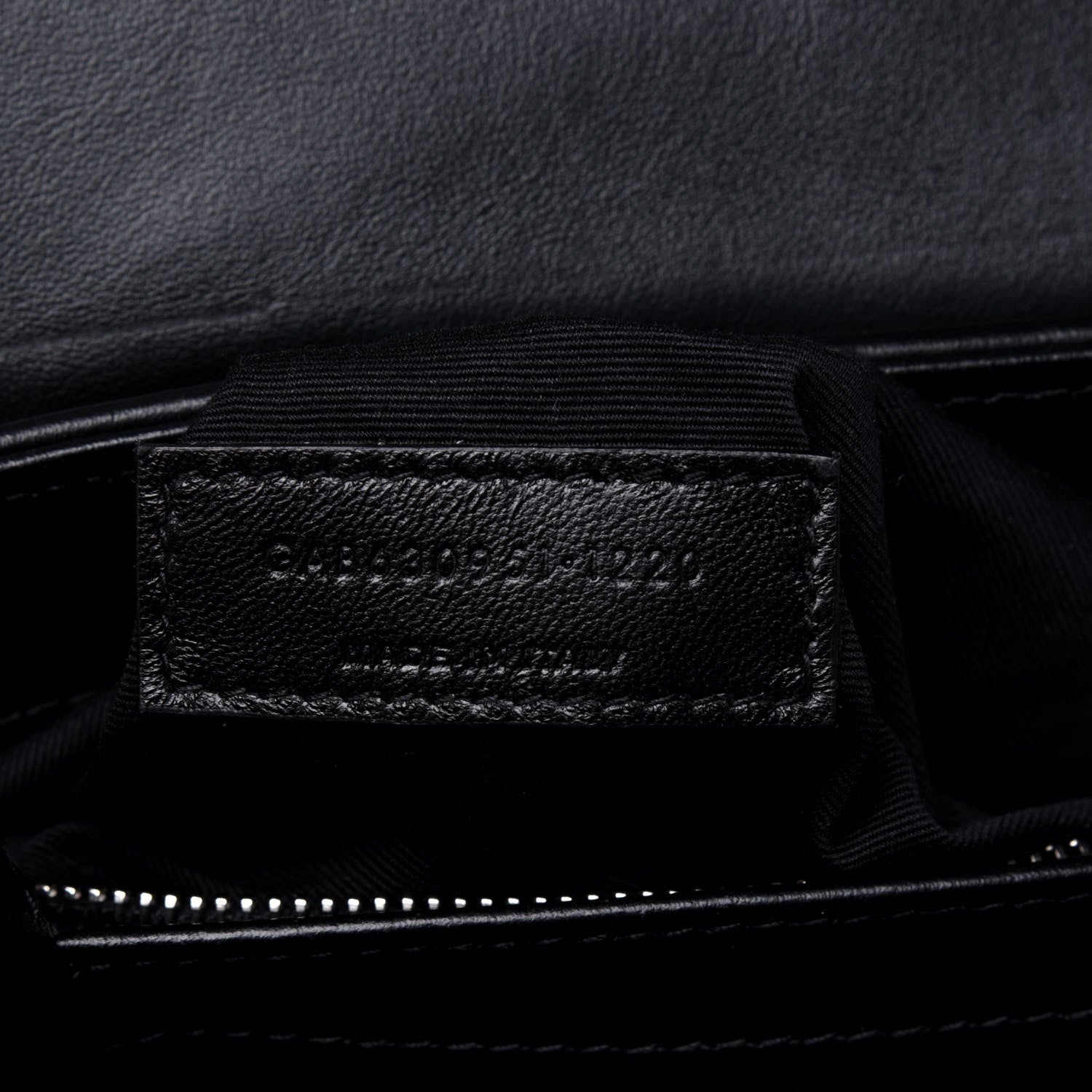 Saint Laurent Calfskin Y Quilted Monogram Toy Loulou Crossbody Bag Black 8 of 13
